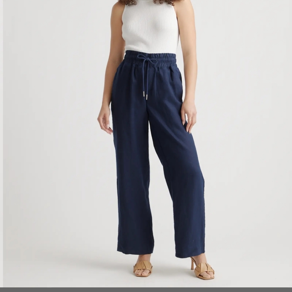 Quince Wide Leg Linen Pants